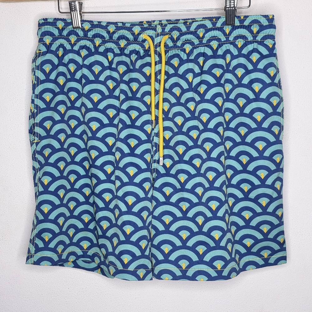 Capelle Miami Compression Liner Swim Trunk‎ Blue / Yellow Rubber Duck Men's XL
